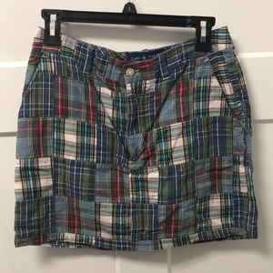 Plaid mini skirt